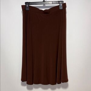 George Chocolate Brown A-Line Skirt